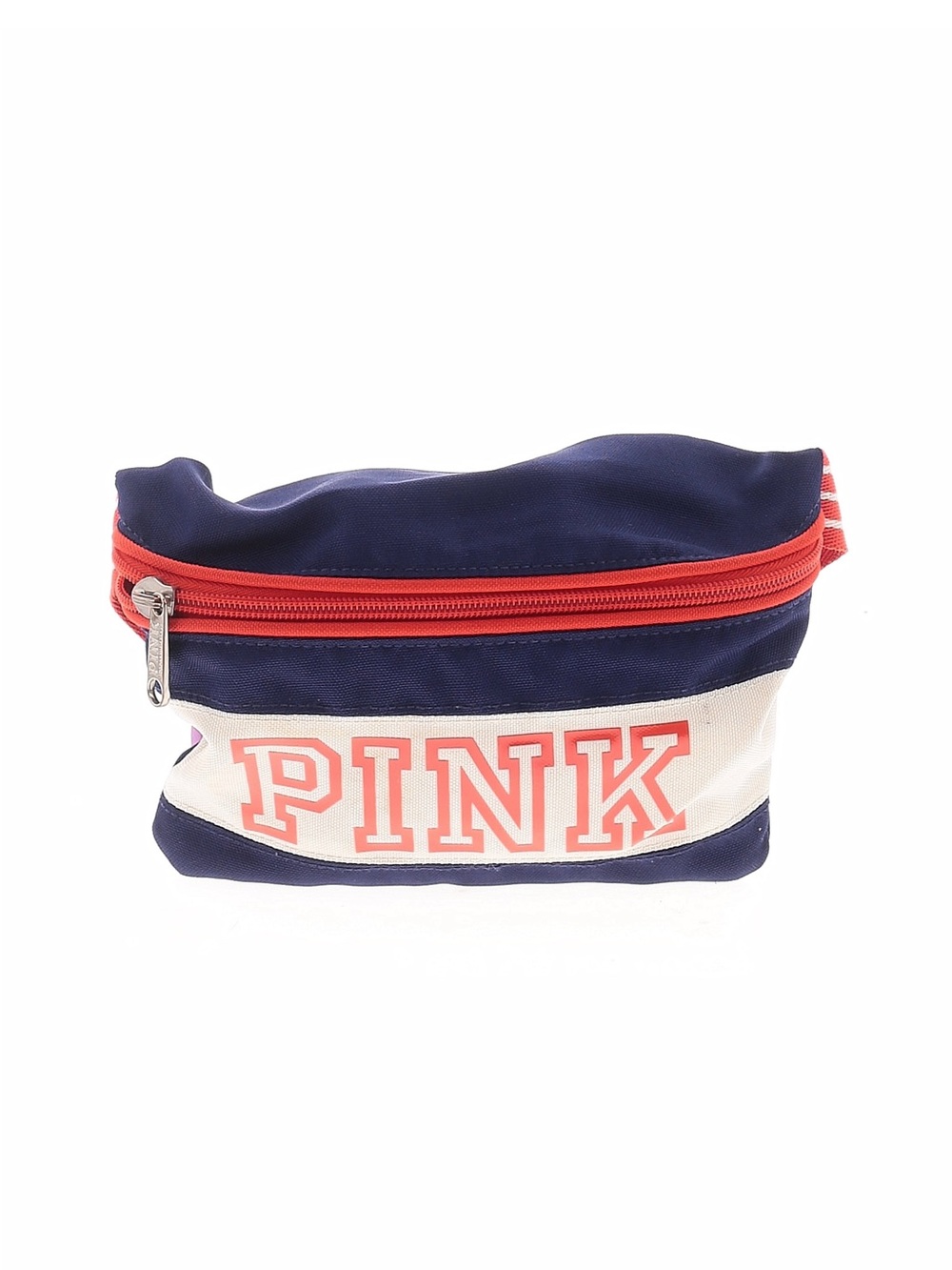 PINK Victoria's Secret Navy, White and Red Canvas Waist Pouch